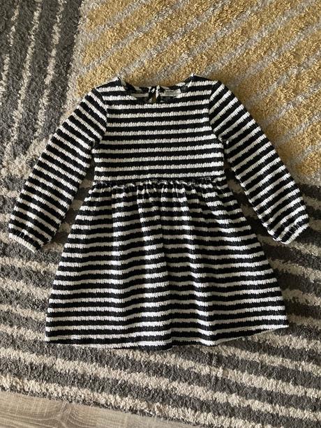 Úpletové pásikavé šaty, f&f,98