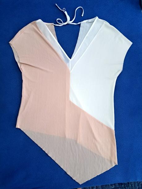 Bielo marhuľový top, zara,l