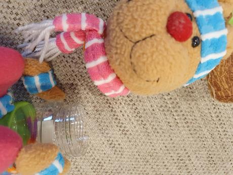 Sobík plyšový s nádobkou na cukríky, 