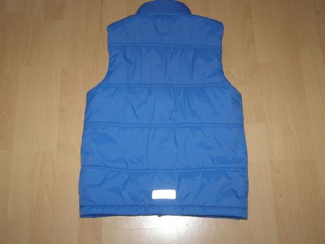 Frajerská modrá vesta na 7/8r., 128