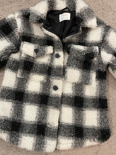 Kabát teddy, zara,140