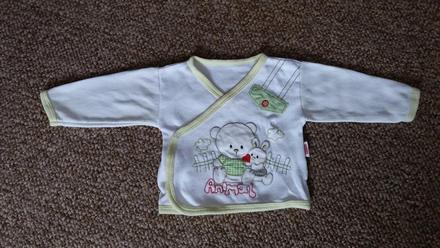 Prekladaná košielka pre bábätko, 62