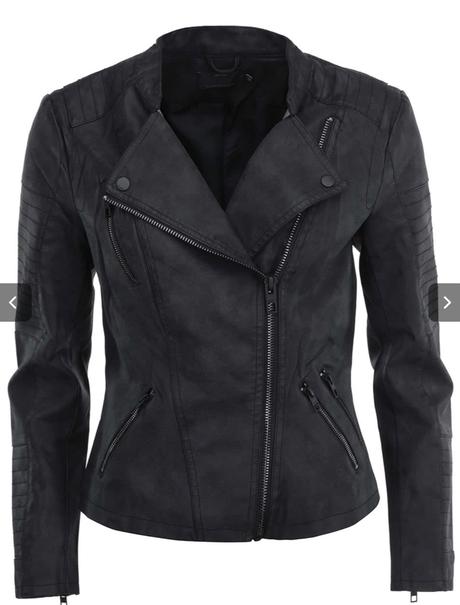 Dámska koženkova bunda, only,xl