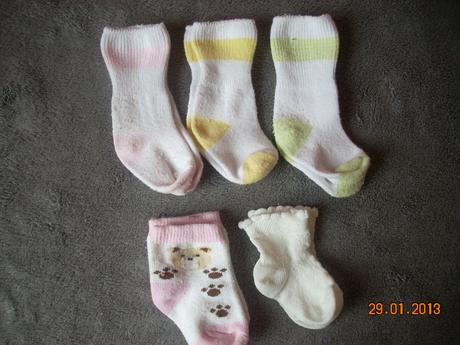 Ponožtičky od narodenia 10párov, 17