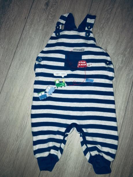 Pruhované bavlnené gaťuše na traky, mothercare,68