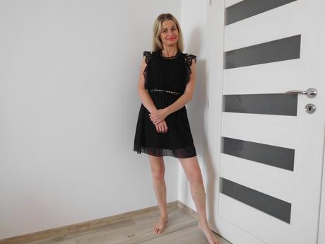 Šaty čierne, dámske 38,v, 36