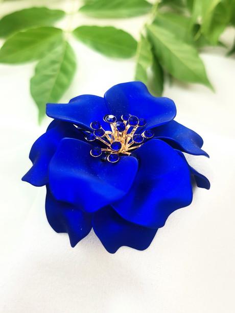 Bijou brigitte - brošňa s modrým okvetím, bijou brigitte