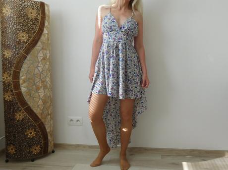 Šaty kvietočkované, s dámske letné,, s