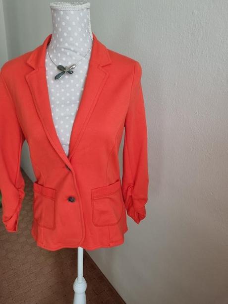 Oranžové úpletové sako tom tailor m, tom tailor,m