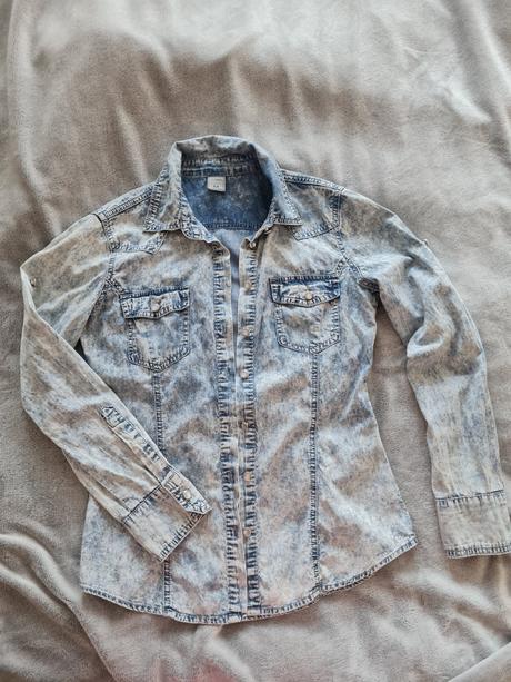 Dámska košeľa dizajn jeans, m