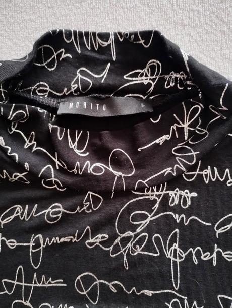 Čiernostrieborné tričko mohito č.l, mohito,l