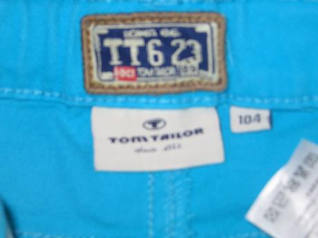 Krásne tyrkysové nohavice, tom tailor,104