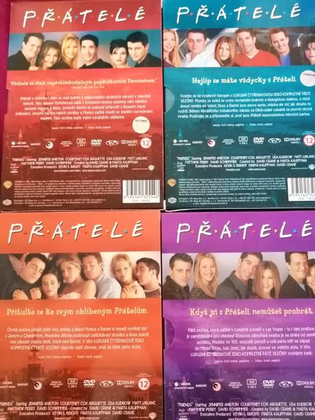 Dvd přátelé komplet 2.-5.séria,