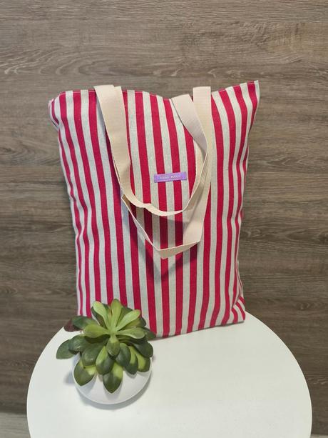 Taška červený pásik, 