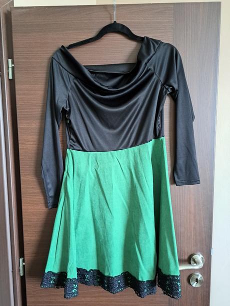 Dvojfarebné šaty, xl