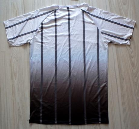 Pruhované biele športové tričko, v. l/xl/xxl, xl / xxl