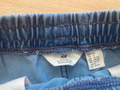 Nenosené kraťasy, h&m,146