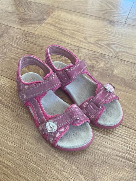 Sandalky kozene ruzove baťa, baťa,32