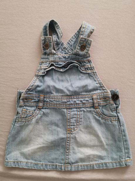 Riflová sukňa na traky, f&f,62