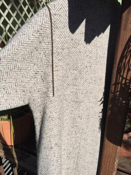 Melirovany vlneny kabat, c&a,42