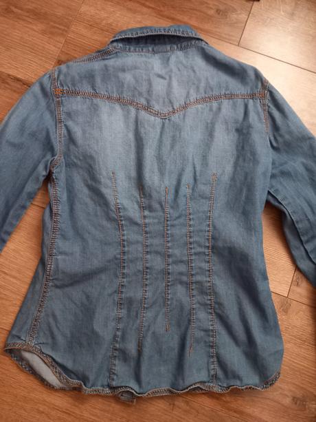 Košeľa riflova damska, h&m,38