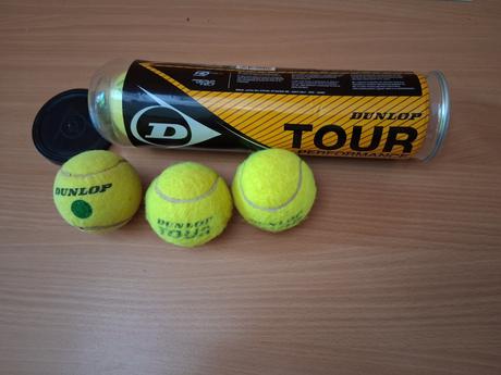 Tenis loptička lopta 5 kusov dunlop spolu ako nové, dunlop