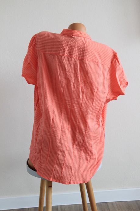 Oranžová viskóza-bavlna košeľa h&m, xxxl,, h&m,xxxl