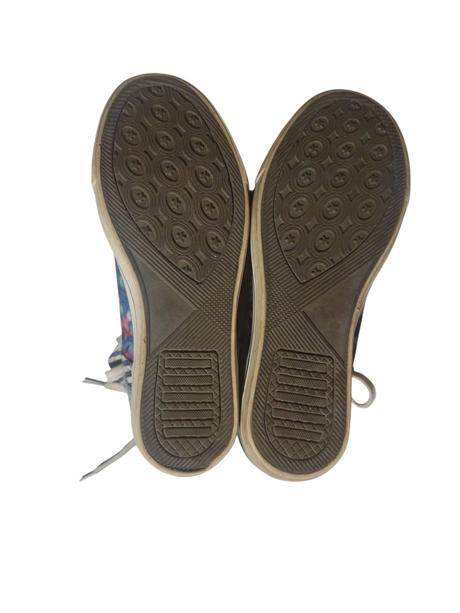 Dámske rifľové tenisky na platforme, 38