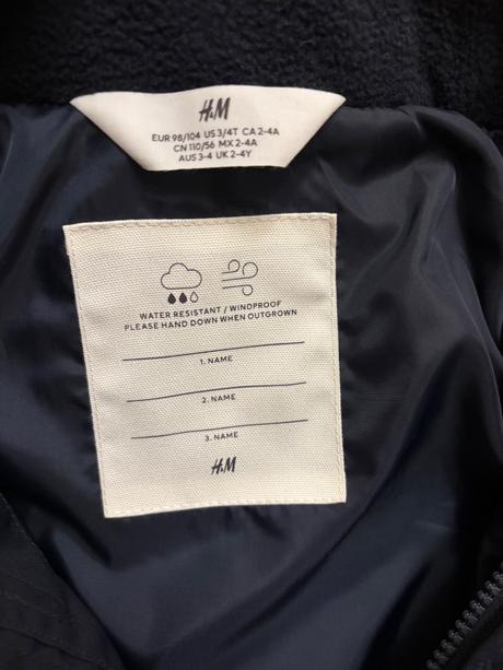 Nova vetruodolna bunda h&m vel. 98/104, h&m,98 / 104