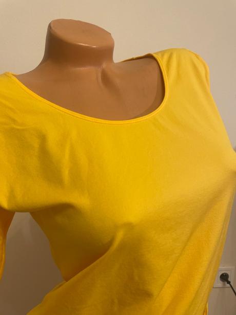 Žltý elastický body top, xl, xl