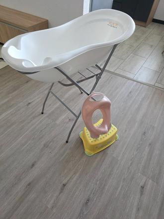Detská vanička so stojanom + schodík a redukcia na, 