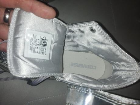 Converse strieborne, converse,36
