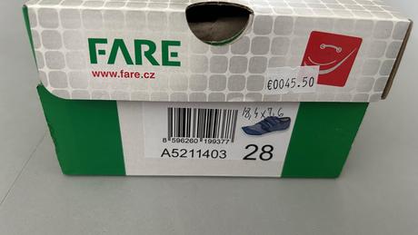 Tenisky fare bare, fare,28