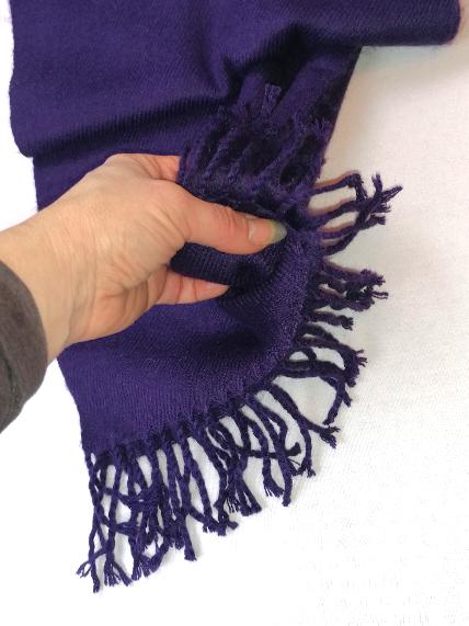 Dressmann - elegantný sýto fialový šál,