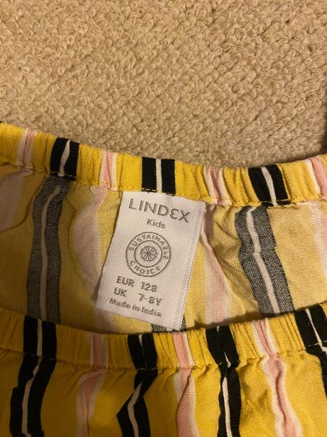 Lanove nohavice a tunika, lindex,128