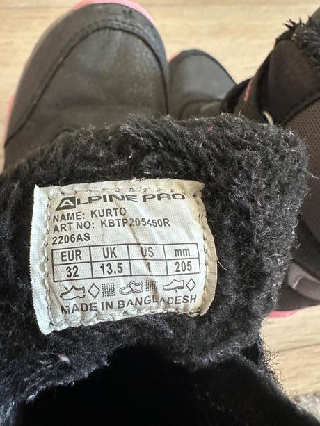 Snehule/zimné topánky alpine pro 32, alpine pro,32