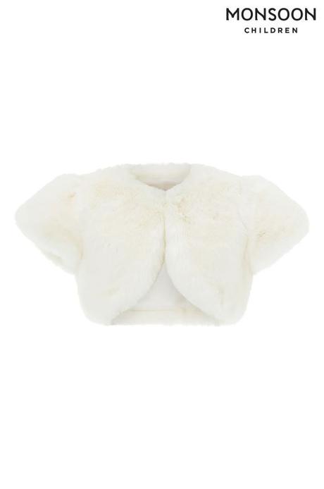 Kožušinkové bolerko monsoon uk, monsoon,146 / 152