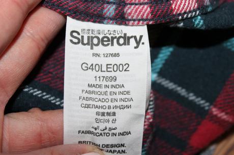 Dámska flanelová košeľa superdry v. xxs, superdry,xs