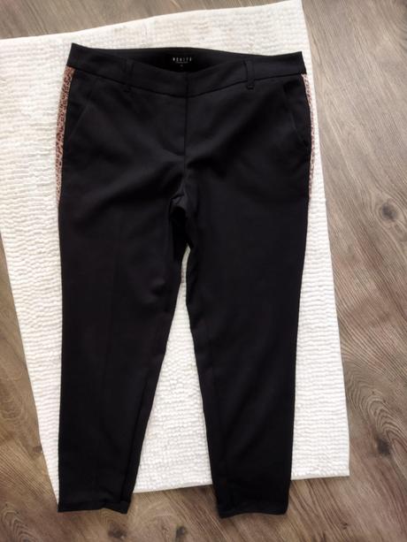 Elegantné nohavice s leopardim pruhom, mohito,m