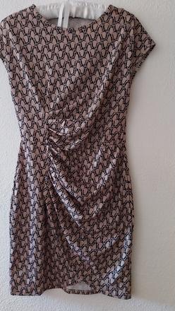 Letné šaty s riasením vpredu, s