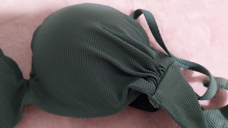 Zelená vystúžená podprsenka h&m 75b, h&m,75b