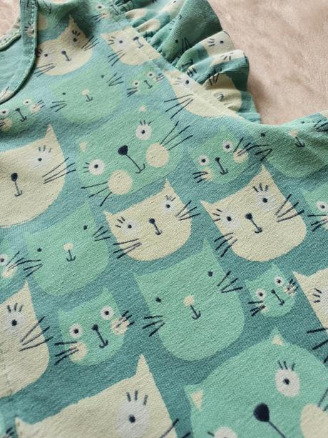 Tcm letný overal s mačičkami 86/92, tcm,86