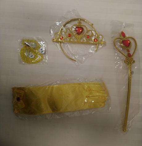 Kostým princezná bella2, set doplnkov, 2-4r 92-104,