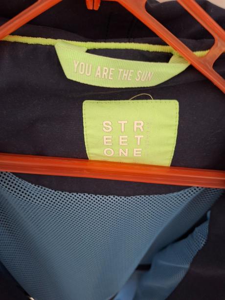 Tmavomodra bunda parka neprefukajuca, street one,m