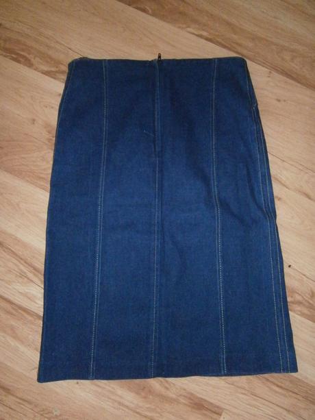 Riflova sukna s vyssim pasom- elasticka, bonprix,s