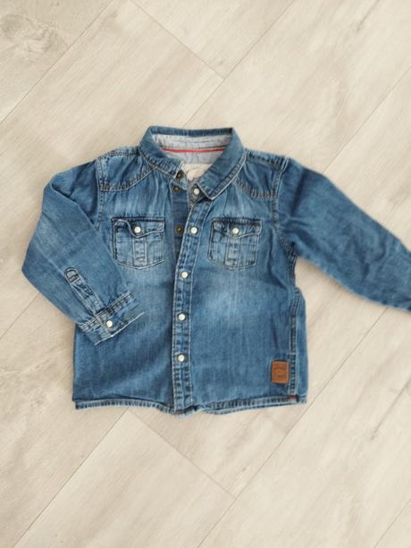 Riflová košeľa, h&m,92