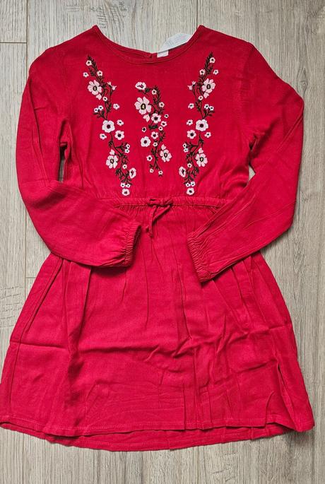 Šaty s výšivkou, h&m,110
