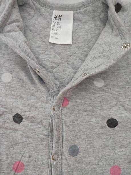 Zateplený vatovaný overal, h&m,80