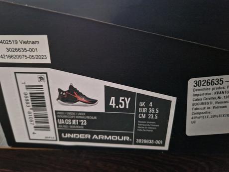 Tenisky ua 36,5, under armour,36