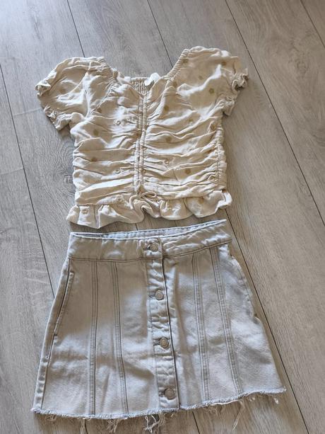 Sukňa plus 2 krát tričko zara, zara,152